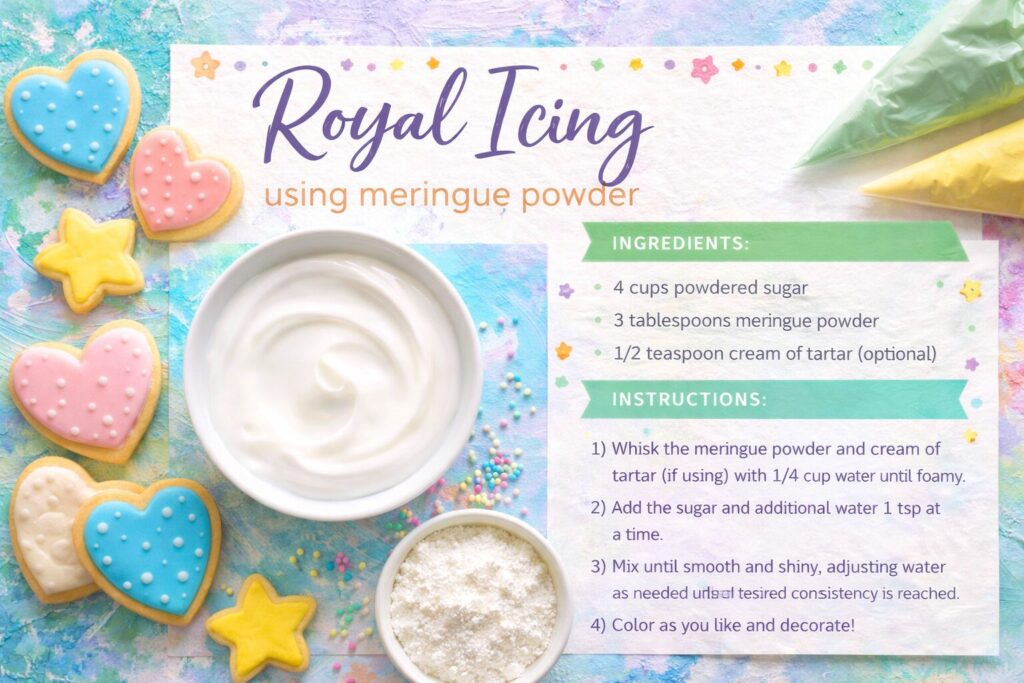 Royal icing using meringue powder recipe