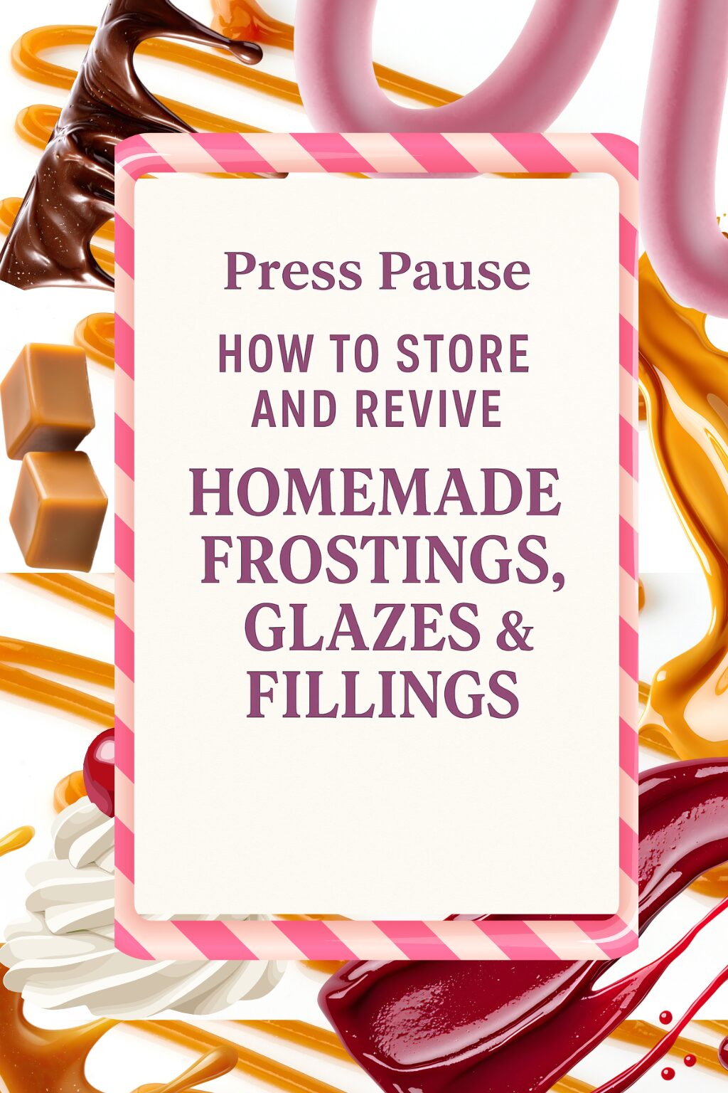 candy and dessert sauce images on a feature image