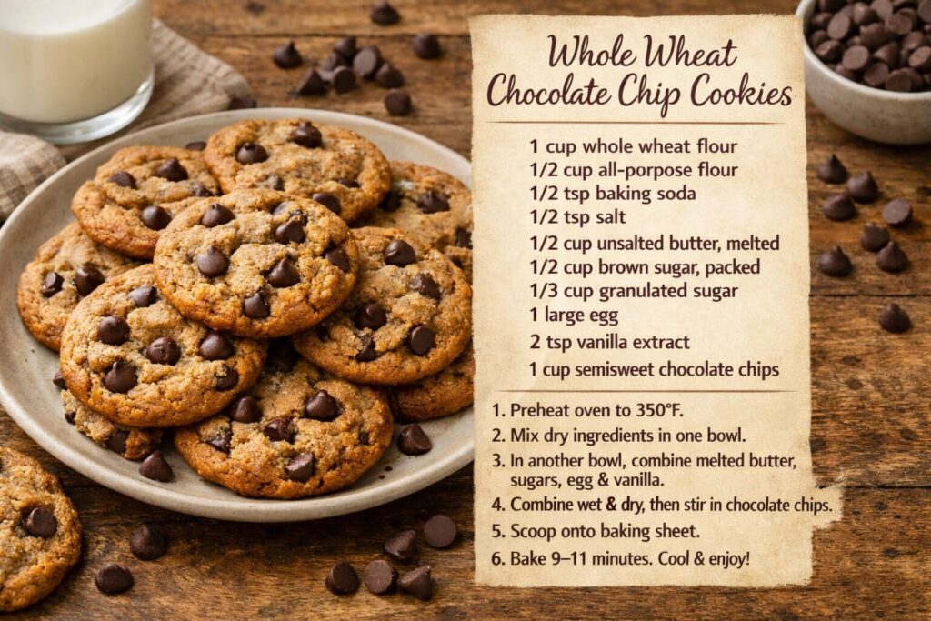 whole wheat cookies and recipe