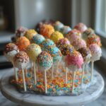 cake pop group w pastel colors