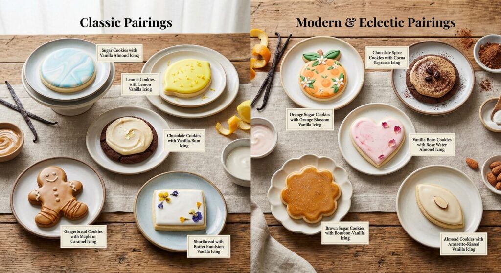 royal icing flavoring image of cookies and ingredients