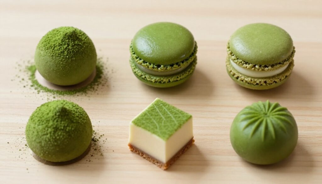matcha sweets small bite desserts