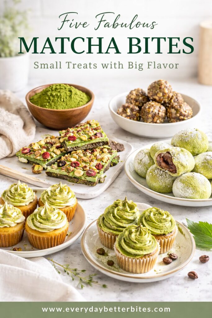 matcha small bites desserts feature image