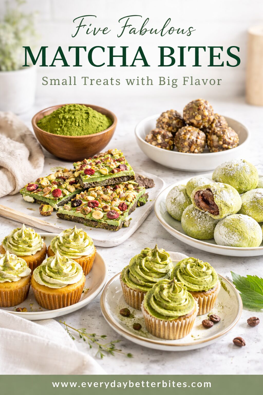 matcha small bites desserts feature image