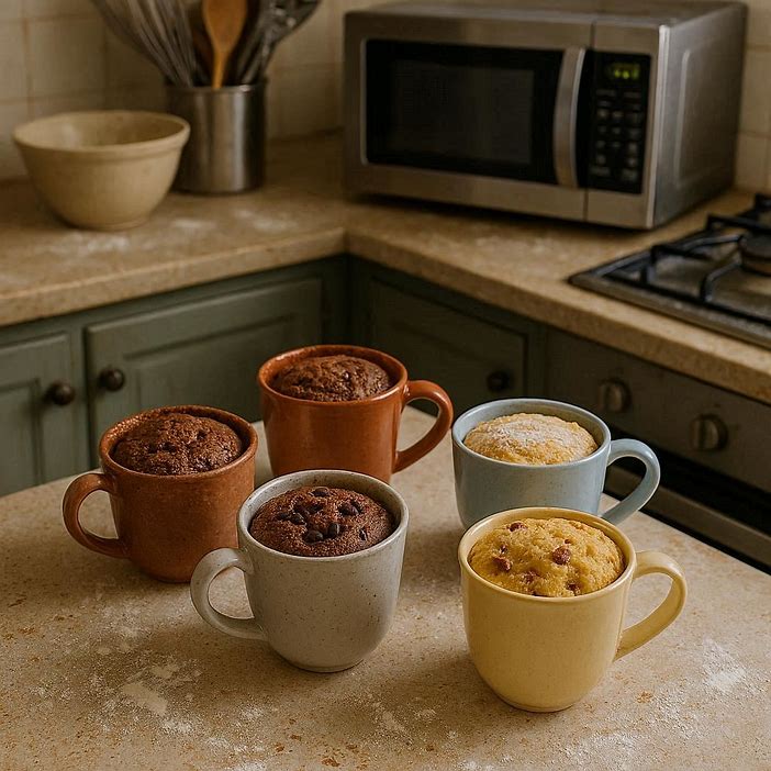 cakes  made in coffee cups